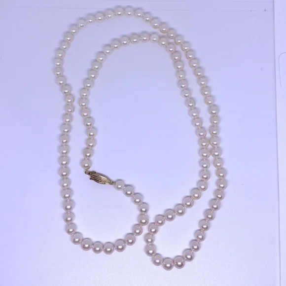 30” MIKIMOTO BLUE LAGOON PEARL NECKLACE 30” OMG WOWOWOWOWOWOW!!!!!!!!!! - Picture 2 of 12